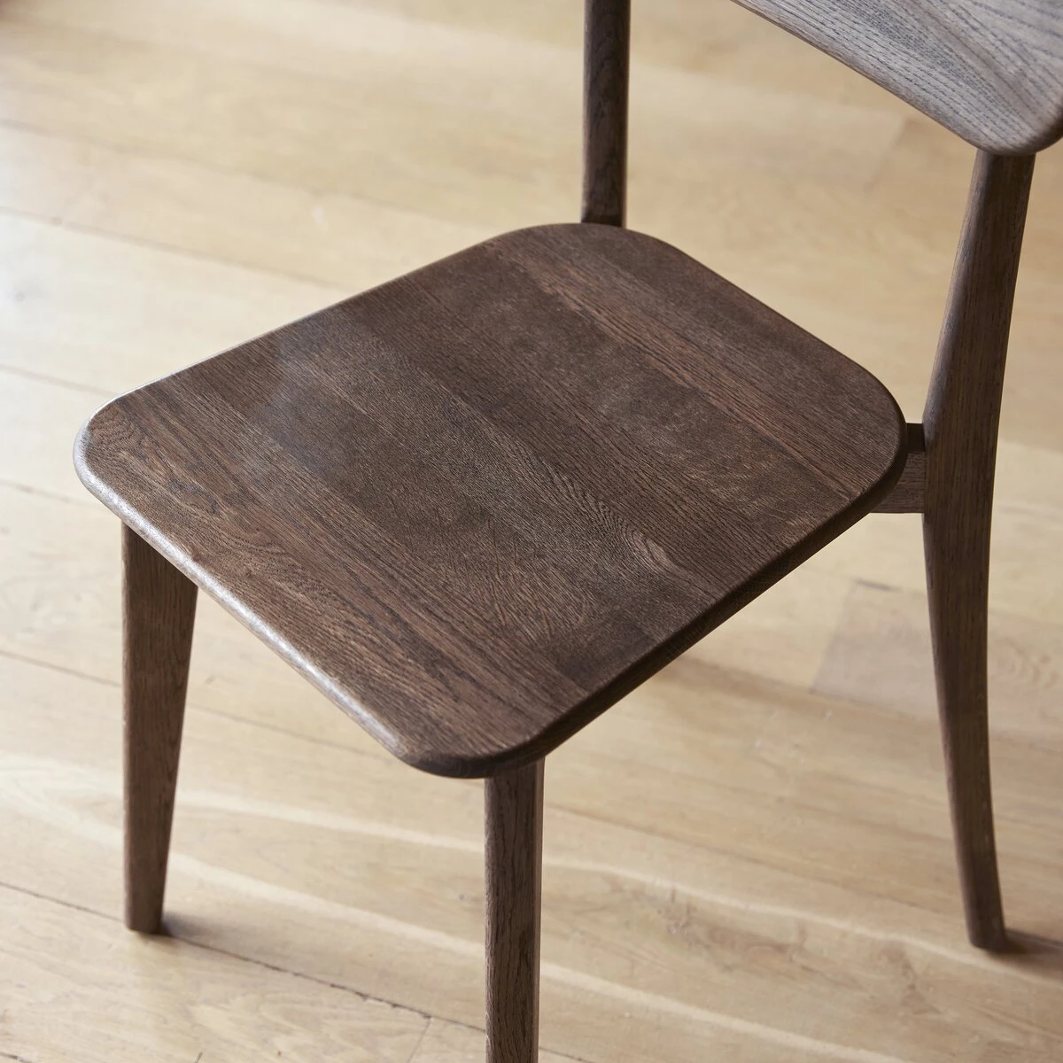 Abel Set Of 2 Brown Solid Oak Chairs Ref. 6468 4 Abel Set Of 2 Brown Solid Oak Chairs Ref. 6468 - Image 2