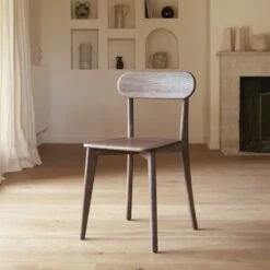 Abel Set Of 2 Brown Solid Oak Chairs Ref. 6468 11 Abel Set Of 2 Brown Solid Oak Chairs Ref. 6468 -Tikamoon 1200 1200 abel brown solid oak chair 2