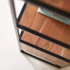 Agra Kids Solid Acacia And Metal Shelving Unit Ref. 5457 -Tikamoon 1200 1200 agra kids solid acacia and metal shelving unit 4