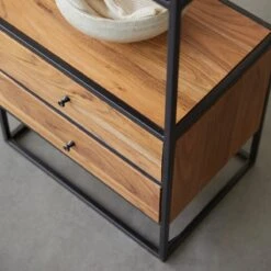 Agra Solid Acacia And Metal Column Ref. 3364 -Tikamoon 1200 1200 agra solid acacia and metal column 2