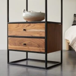 Agra Solid Acacia And Metal Column Ref. 3364 -Tikamoon 1200 1200 agra solid acacia and metal column 4