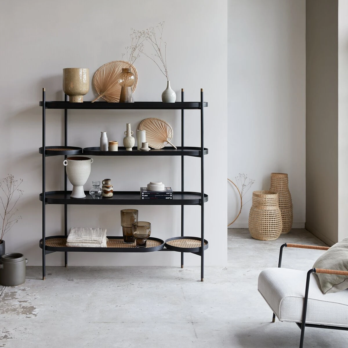 Alix Mindi And Canework Bookcase Ref. 4311 3 Alix Mindi And Canework Bookcase Ref. 4311