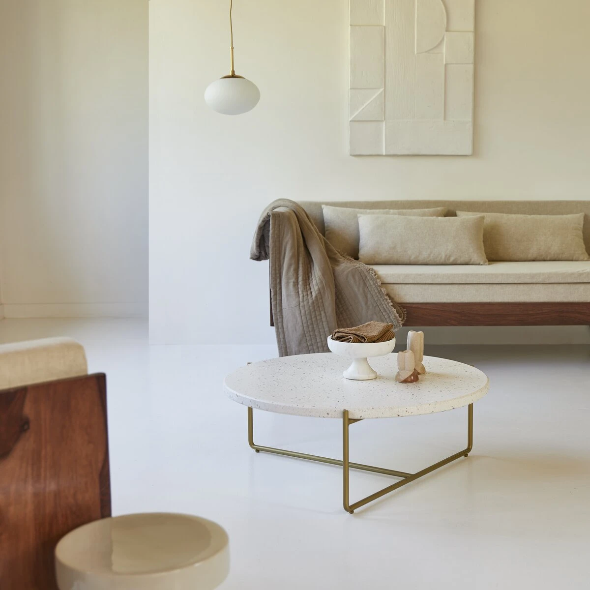 Anatole Confetti Terrazzo And Metal Coffee Table Ref. 2658 3 Anatole Confetti Terrazzo And Metal Coffee Table Ref. 2658