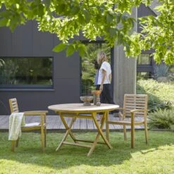 Andria Solid Teak Folding Garden Furniture Set Ref. 2520