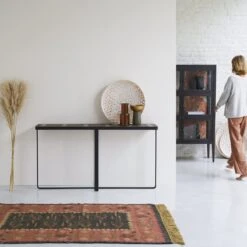 Ani Solid Pine And Metal Console Table Ref. 3947