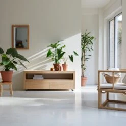 Anoa Solid Oak TV Stand 140 Cm Ref. 3784