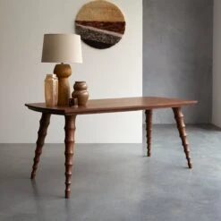 Anouk Solid Mango Wood Table For 4-6 People Ref. 5087 11 Anouk Solid Mango Wood Table For 4-6 People Ref. 5087 -Tikamoon 1200 1200 anouk solid mango wood table for 4 6 people 3