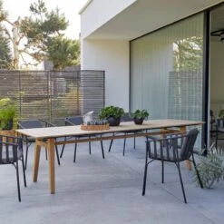 Antioni Solid Teak Garden Table Ref. 5186 11 Antioni Solid Teak Garden Table Ref. 5186 -Tikamoon 1200 1200 antioni solid teak garden table seats 8 10 3