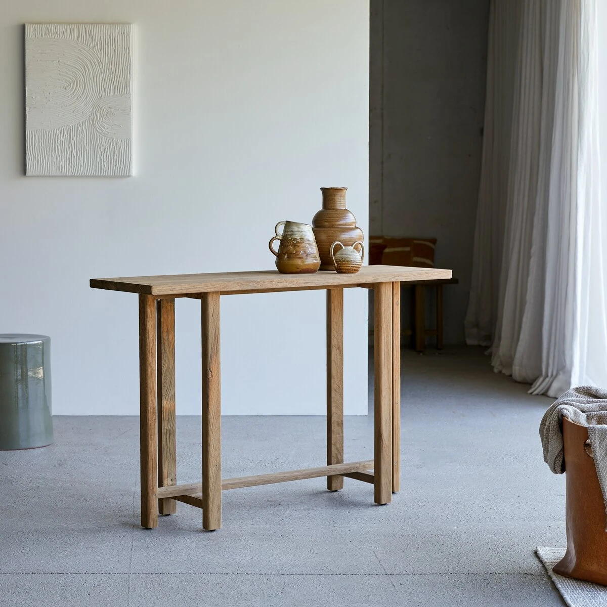 Antonia Recycled Solid Teak Console Table Ref. 5370 6 Antonia Recycled Solid Teak Console Table Ref. 5370 - Image 4