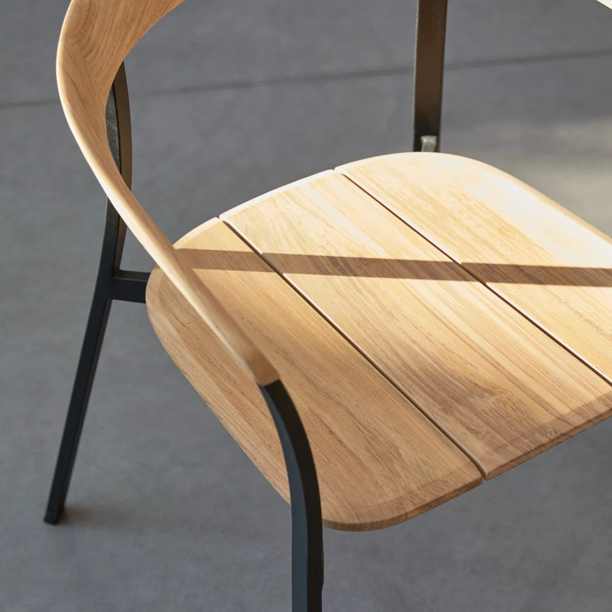 Arco Solid Teak And Aluminium Garden Chair Ref. 5177 5 Arco Solid Teak And Aluminium Garden Chair Ref. 5177 - Image 3