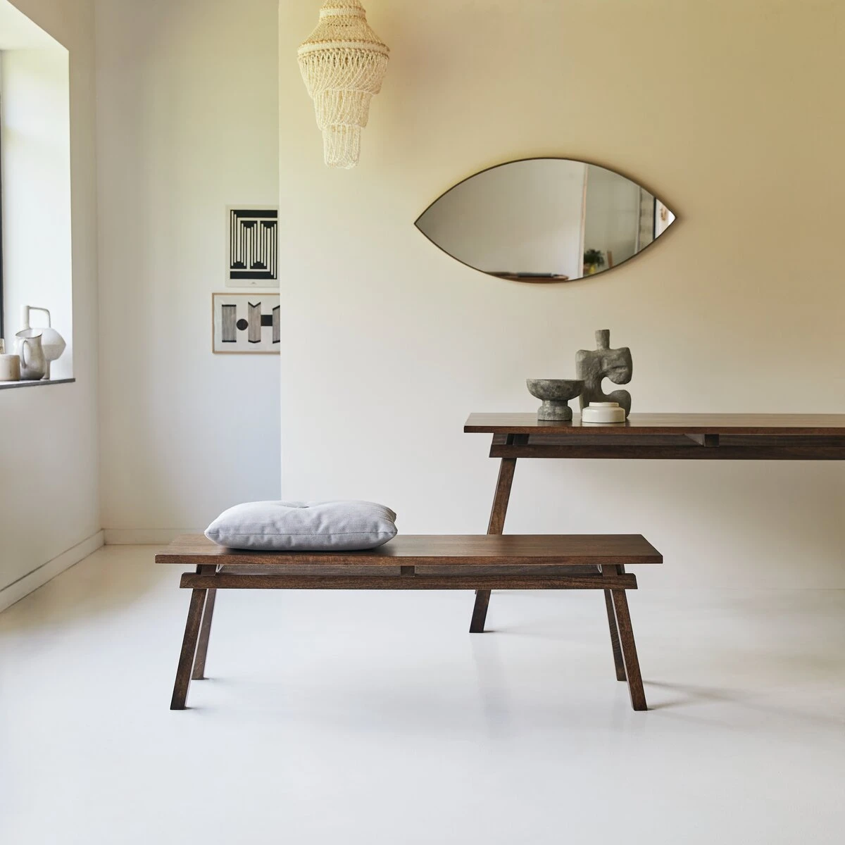 Arko Solid Mango Wood Bench Ref. 4658 4 Arko Solid Mango Wood Bench Ref. 4658 - Image 2