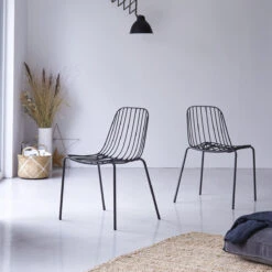 Arty Dark Grey Metal Chair Ref. 2743