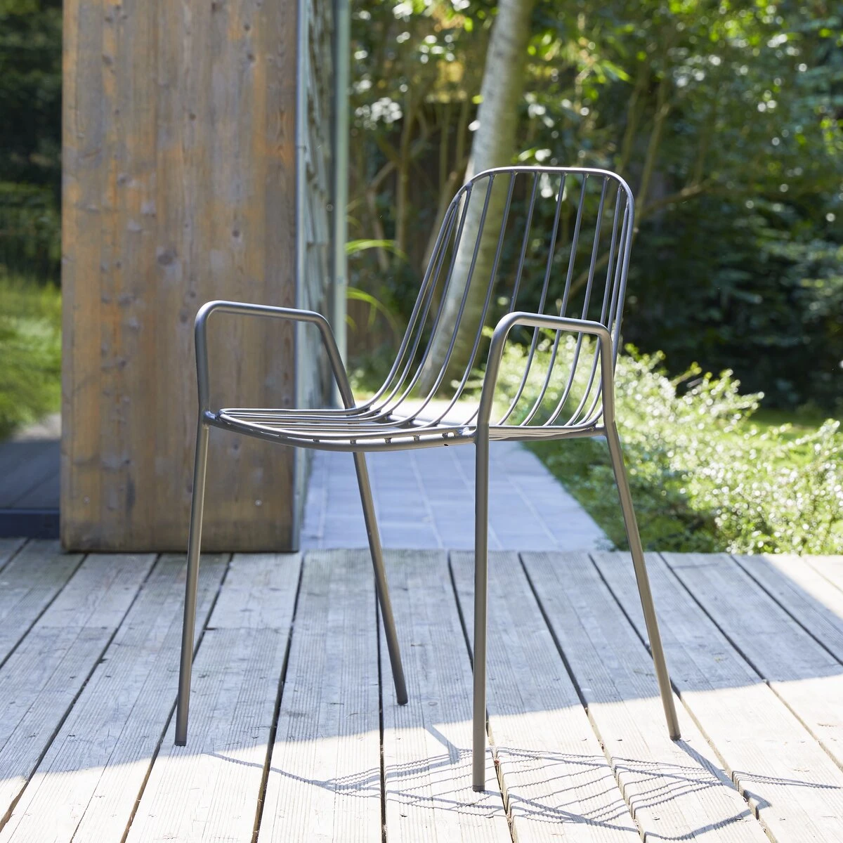 Arty Dark Grey Metal Garden Armchair Ref. 3160 6 Arty Dark Grey Metal Garden Armchair Ref. 3160 - Image 4
