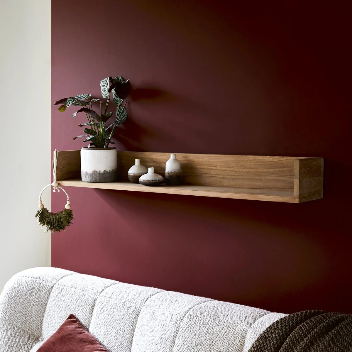 Arty Solid Teak Wall-mounted Shelf Ref. 2599 4 Arty Solid Teak Wall-mounted Shelf Ref. 2599 - Image 2