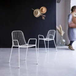 Arty White Metal Armchair Ref. 2689