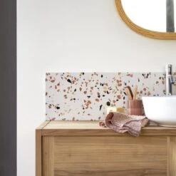 Ava Splashback In Brown Premium Terrazzo 100 Cm Ref. 6239