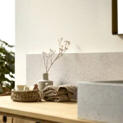 Ava Splashback In White Premium Terrazzo 100 Cm Ref. 6238 -Tikamoon 1200 1200 ava splashback in white premium terrazzo 100 cm 2