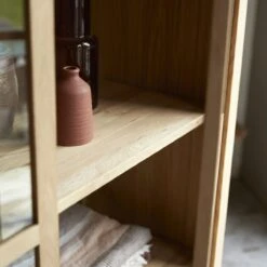 Babeth Solid Oak Tall Display Cabinet Ref. 4204 18 Babeth Solid Oak Tall Display Cabinet Ref. 4204 -Tikamoon 1200 1200 babeth solid oak tall display cabinet 7