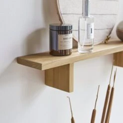 New Arrival -Tikamoon 1200 1200 bahya solid teak horizontal bathroom shelf 1