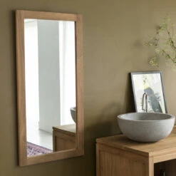 Bahya Solid Teak Mirror 100x50 Cm Ref. 1300