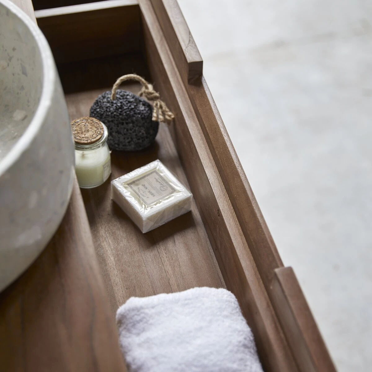 Baker Solid Reclaimed Teak Vanity Unit 115 Cm Ref. 2440 7 Baker Solid Reclaimed Teak Vanity Unit 115 Cm Ref. 2440 - Image 5