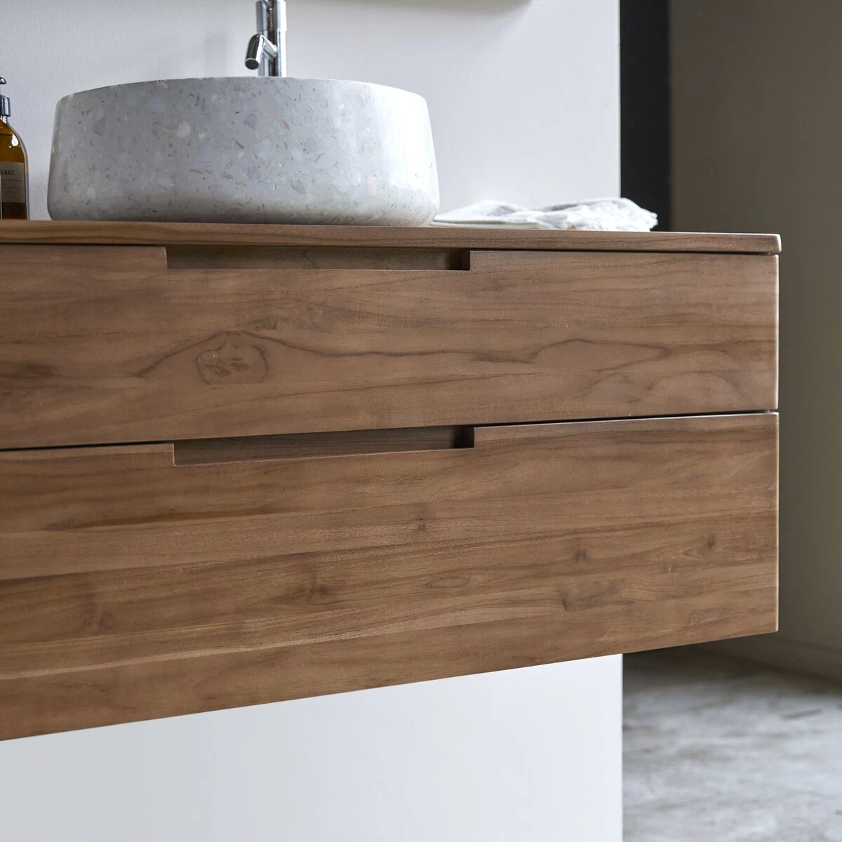 Baker Solid Reclaimed Teak Vanity Unit 115 Cm Ref. 2440 9 Baker Solid Reclaimed Teak Vanity Unit 115 Cm Ref. 2440 - Image 7