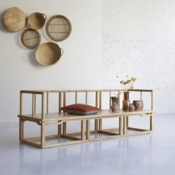 Bao Solid Oak Double Armchair Ref. 4194 -Tikamoon 1200 1200 bao solid oak double armchair 3