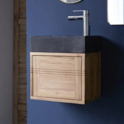 Basic Solid Teak And Marble Vanity Unit Black Ref. 2839 15 Basic Solid Teak And Marble Vanity Unit Black Ref. 2839 -Tikamoon 1200 1200 basic solid teak and marble vanity unit black 6