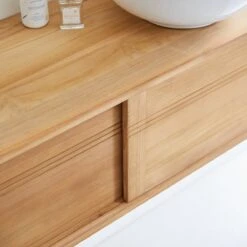 Basic Solid Teak Vanity Unit 140 Cm Ref. 1780 -Tikamoon 1200 1200 basic solid teak vanity unit 140 cm 4