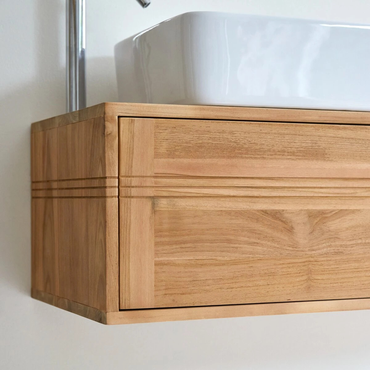 Basic Solid Teak Vanity Unit 95 Cm Ref. 1777 5 Basic Solid Teak Vanity Unit 95 Cm Ref. 1777 - Image 3