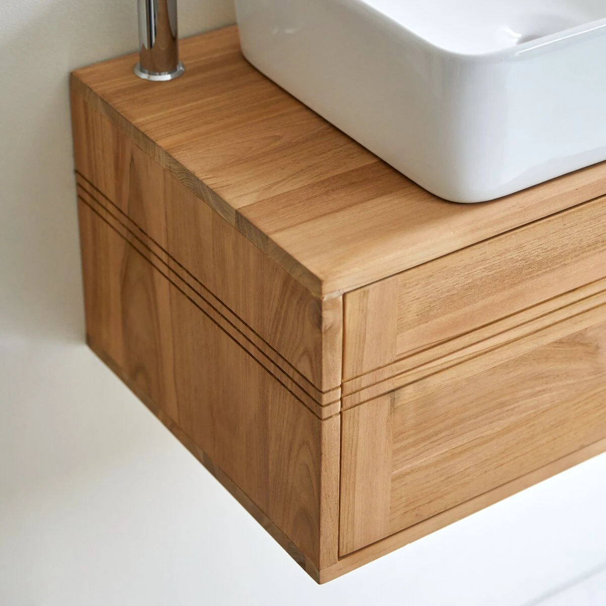 Basic Solid Teak Vanity Unit 95 Cm Ref. 1777 10 Basic Solid Teak Vanity Unit 95 Cm Ref. 1777 - Image 8