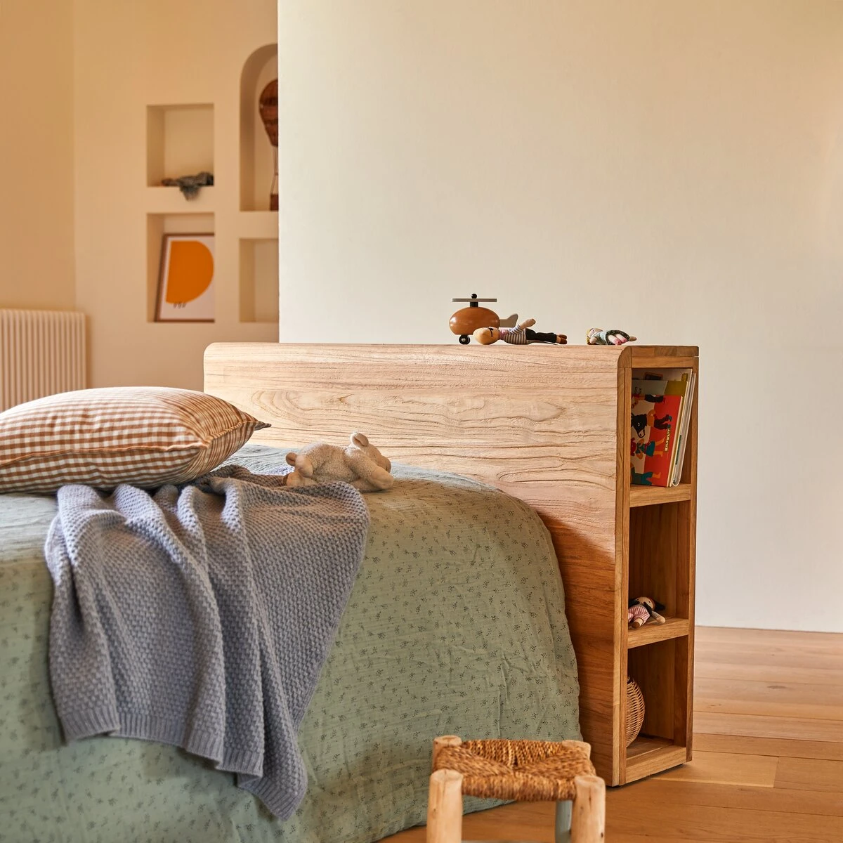 Bertie Kids Solid Teak Headboard With Storage 120 Cm Ref. 5620 6 Bertie Kids Solid Teak Headboard With Storage 120 Cm Ref. 5620 - Image 4