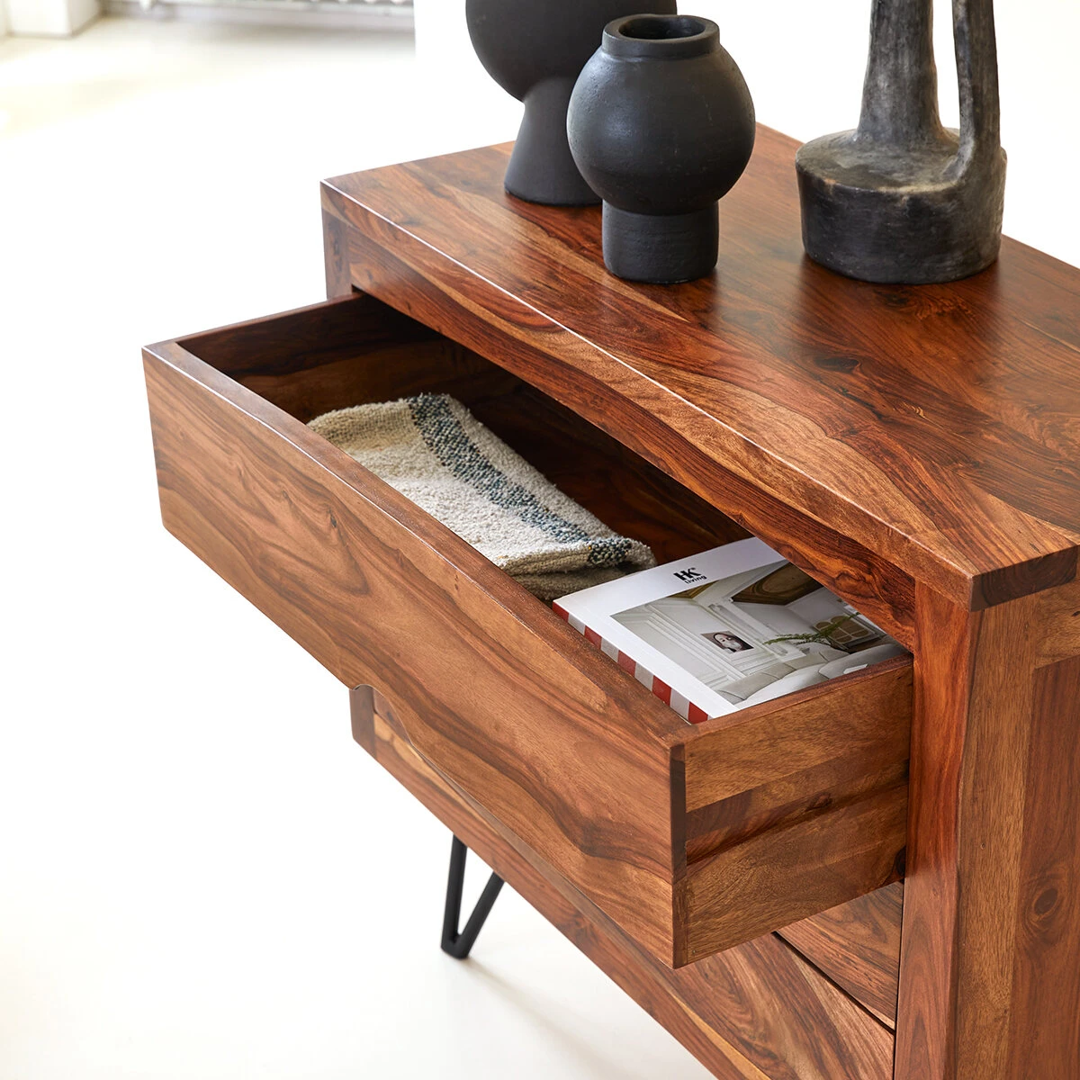 Bonnie Solid Sheesham Chest Of Drawers Ref. 2115 4 Bonnie Solid Sheesham Chest Of Drawers Ref. 2115 - Image 2