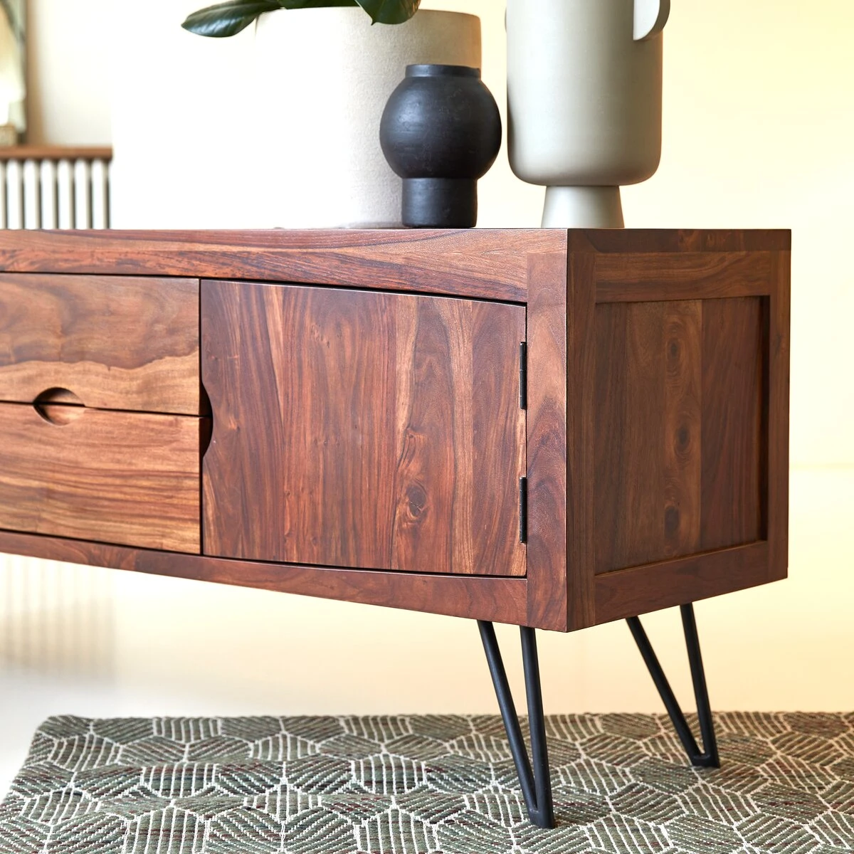 Bonnie Solid Sheesham TV Stand 150 Cm Ref. 2581 8 Bonnie Solid Sheesham TV Stand 150 Cm Ref. 2581 - Image 6