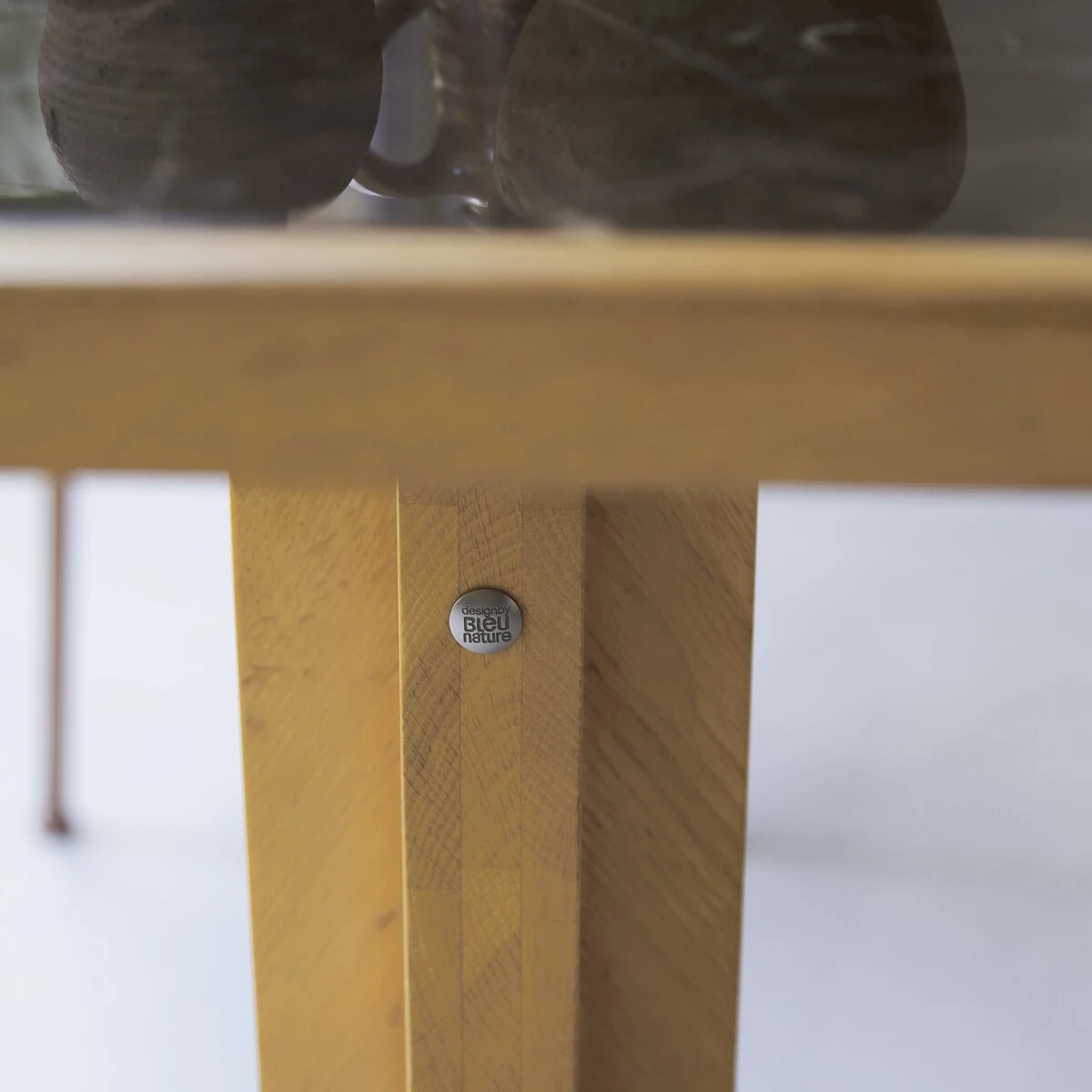 Café Crème Solid Oak And Marble Table Ref. 4182 11 Café Crème Solid Oak And Marble Table Ref. 4182 - Image 9