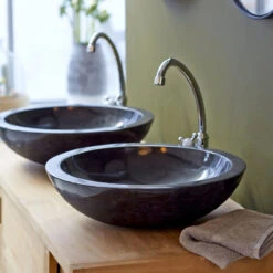 Calypso Black Marble Washbasin Ref. 700