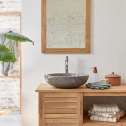 Calypso Grey Marble Washbasin Ref. 701