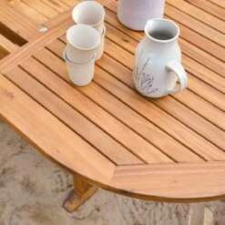 Capri Solid Acacia Oval Extending Garden Table Ref. 5051 16 Capri Solid Acacia Oval Extending Garden Table Ref. 5051 -Tikamoon 1200 1200 capri solid acacia oval extending garden table seats 6 8 6