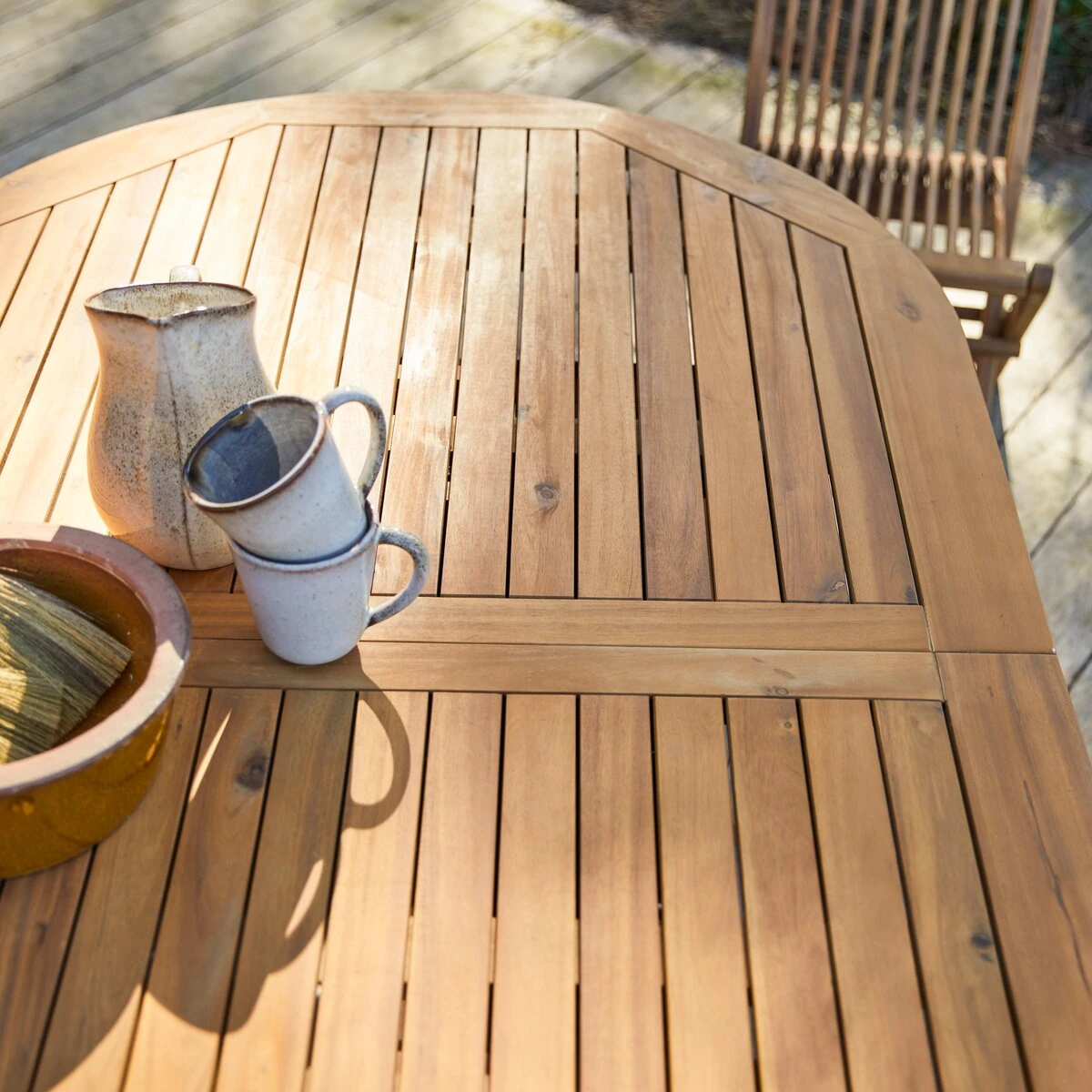 Capri Solid Acacia Oval Extending Garden Table Ref. 5060 8 Capri Solid Acacia Oval Extending Garden Table Ref. 5060 - Image 6