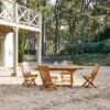 Capri Solid Acacia Oval Garden Furniture Set Ref. 5057 2 Capri Solid Acacia Oval Garden Furniture Set Ref. 5057 -Tikamoon 1200 1200 capri solid acacia oval garden furniture set seats 4