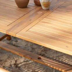 Capri Solid Acacia Rectangular Garden Furniture Set Ref. 5045 -Tikamoon 1200 1200 capri solid acacia rectangular garden furniture set seats 6 4