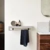 Clea Wall-mounted Towel Rack Grey Concrete Ref. 6245 1 Clea Wall-mounted Towel Rack Grey Concrete Ref. 6245 -Tikamoon 1200 1200 clea grey concrete wall mounted towel rack