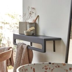 Clea Wall Mounted Towel Rack In Black Terrazzo Ref. 6247 10 Clea Wall Mounted Towel Rack In Black Terrazzo Ref. 6247 -Tikamoon 1200 1200 clea towel rack in black terrazzo 3