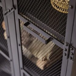 Cléo Kids Metal Mesh Wardrobe Ref. 5446 10 Cléo Kids Metal Mesh Wardrobe Ref. 5446 -Tikamoon 1200 1200 cleo metal mesh kids wardrobe 2