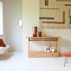 Clovis Solid Oak 1-drawer Console Table Ref. 4635