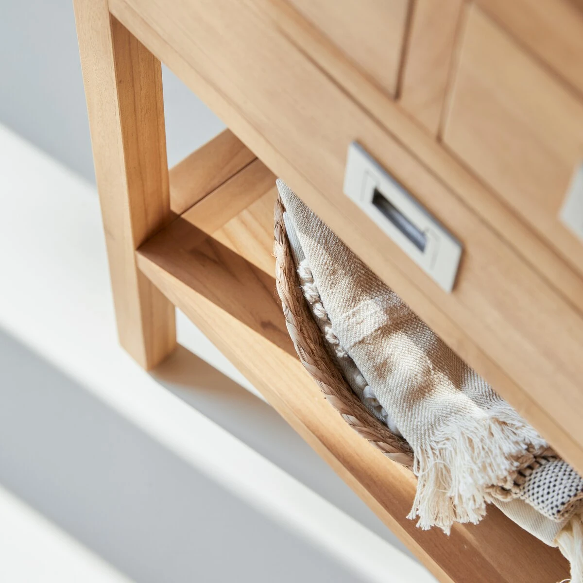 Coffee Tek Solid Teak Console Table Ref. 848 8 Coffee Tek Solid Teak Console Table Ref. 848 - Image 6