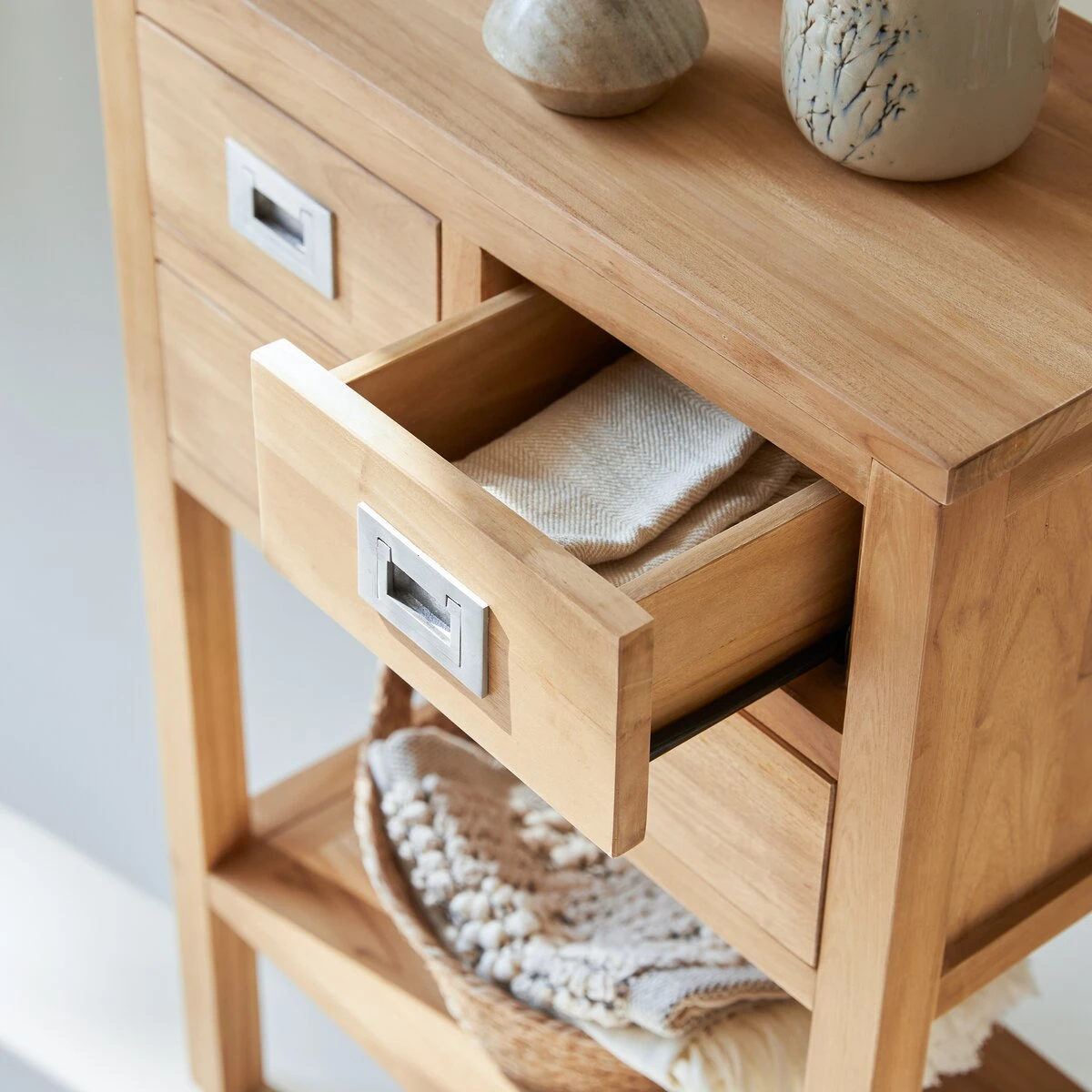 Coffee Tek Solid Teak Console Table Ref. 848 9 Coffee Tek Solid Teak Console Table Ref. 848 - Image 7