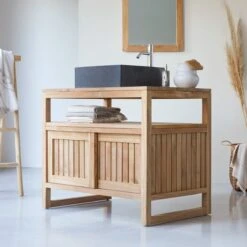 Colonial Solid Teak Vanity Unit 90 Cm Ref. 211 11 Colonial Solid Teak Vanity Unit 90 Cm Ref. 211 -Tikamoon 1200 1200 colonial solid teak vanity unit 90 cm 4