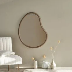 Dim Mindi Wood Mirror 85x65 Cm Ref. 3712