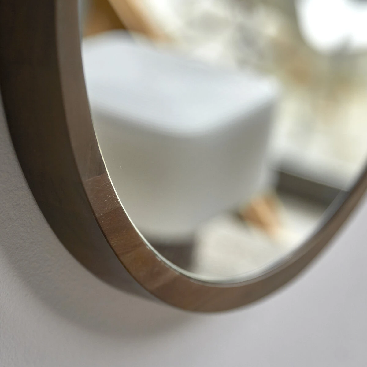 East Round Solid Teak Mirror 55x55 Cm Ref. 6472 5 East Round Solid Teak Mirror 55x55 Cm Ref. 6472 - Image 3